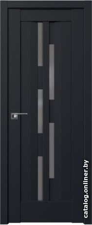 

Межкомнатная дверь ProfilDoors 30U 90x200 (черный матовый, стекло графит)