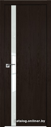 

Межкомнатная дверь ProfilDoors 6ZN 70x200 (дарк браун/стекло белый лак)