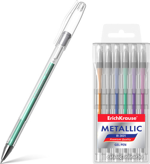 

Набор гелевых ручек Erich Krause R-301 Metallic 46525 (6 шт)