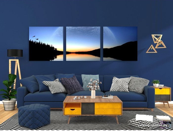 

Модульная картина Citydecor Космос 3.46 37x117 см