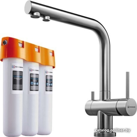 

Смеситель Omoikiri Pure Drop lite + Nagano BN (нержавеющая сталь)