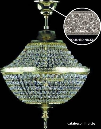 

Припотолочная люстра ArtGlass Marina I. Full Cut Nickel Sp