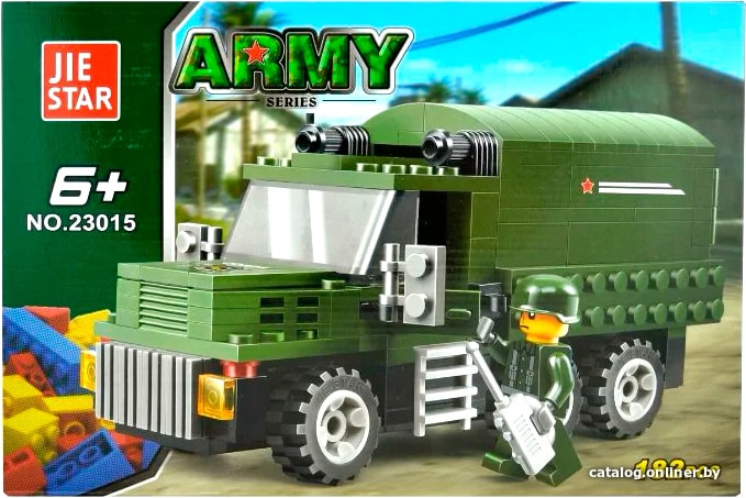 

Конструктор JIE-STAR Army 23015 Военный грузовик