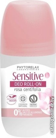 

Дезодорант шариковый Phytorelax Дезодорант шариковый Sensitive Roll-On With Centifolia Rose 50мл