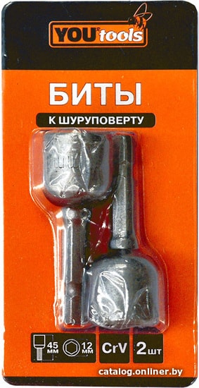 

Набор бит Yourtools 12х45 (2 предмета)