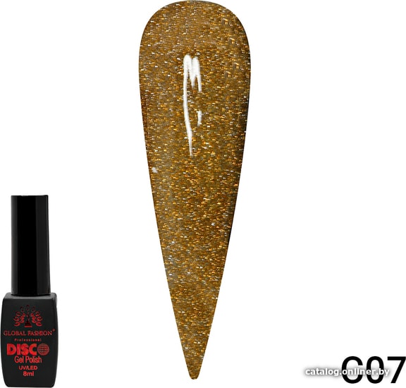 

Гель-лак Global Fashion Disco Gel Polish (тон С07) 8 мл