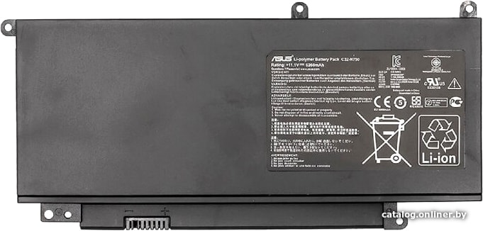 

Аккумуляторы для ноутбуков Копия ASUS C32-N750