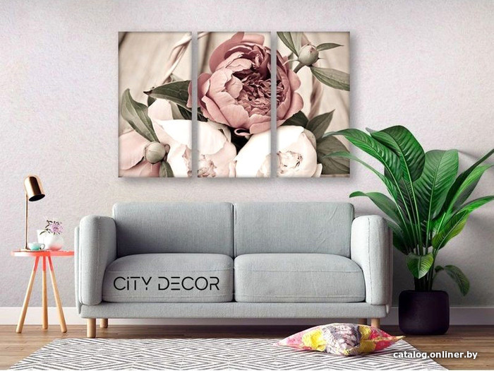 

Модульная картина Citydecor Цветы/Растения 7.79 75x117 см
