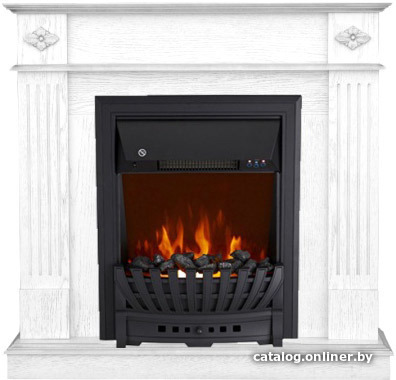 

Каминокомплект Smolcom Brighton Corner STD-ASP с Aspen Black (белый дуб)