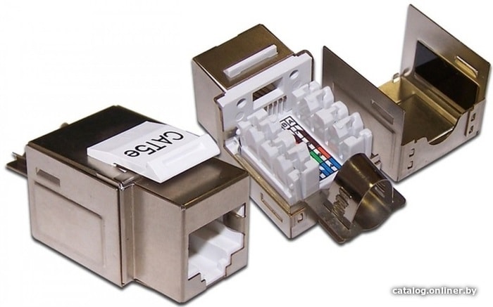 

Розетка Lanmaster LAN-OK45S5E/90