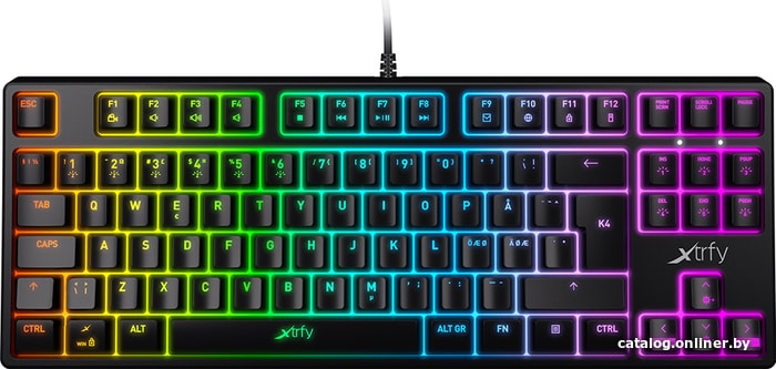 

Клавиатура Xtrfy K4 TKL RGB (черный)