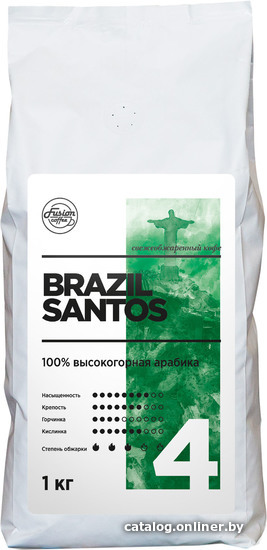 

Кофе Fusion Coffee Brazil Santos зерновой 1 кг