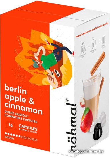 

Кофе в капсулах Nohmal Dolce Gusto Berlin Apple and Cinnamon 16 шт