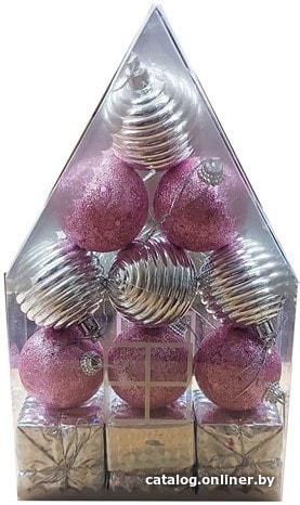 

Елочная игрушка MonAmi Ассорти DF19-054 (розовый)