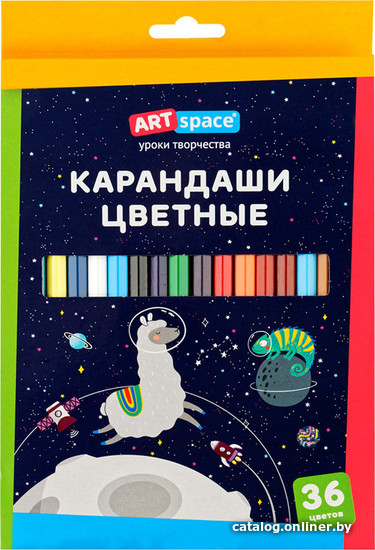 

Набор цветных карандашей ArtSpace Космонавты CP36_009 (36 цв)