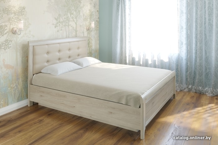 

Кровать Лером Карина КР-1034-ГС 180x200 (гикори джексон светлый)
