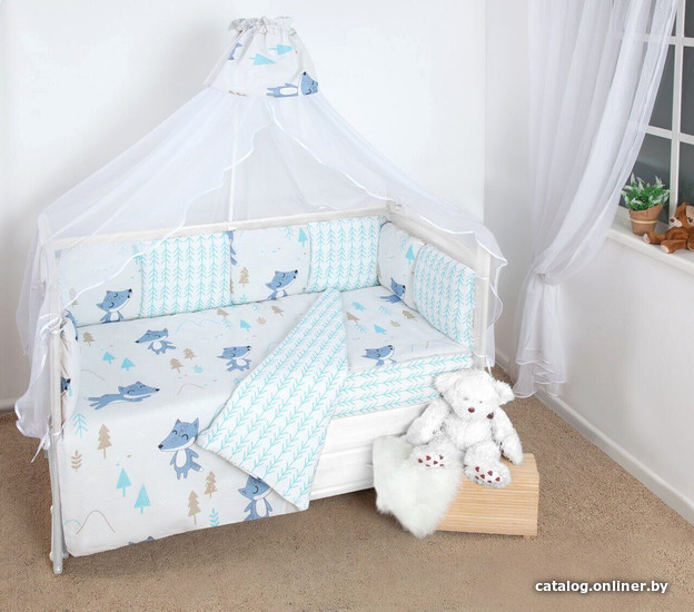 

Постельное белье Amarobaby Baby Boom КПБ-3-В-лесу (серый)