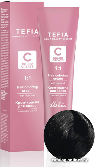

Крем-краска для волос Tefia Color Creats 4/6 (брюнет махагоновый)