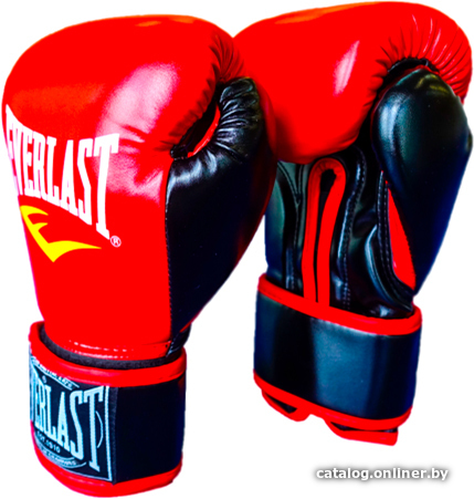 

Перчатки для единоборств Everlast D107 (10 oz, черный/красный)