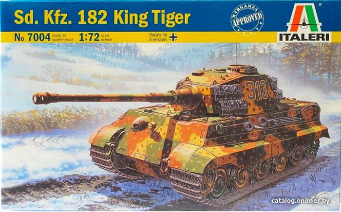 

Сборная модель Italeri 7004 Немецкий тяжелый танк Sd. Kfz. 182 King Tiger