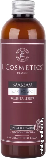

Бальзам L'Cosmetics Для окрашенных волос Гранат и кератин защита цвета 250 мл