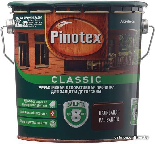 

Пропитка Pinotex Classic 2.7 л (палисандр)