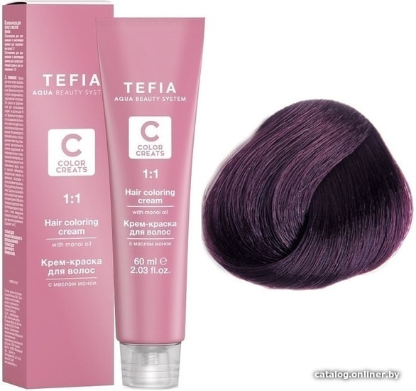 

Крем-краска для волос Tefia Color Creats 6/7 (темный блондин фиолетовый)