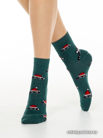 

Носки Conte Elegant Xmas Cat 20С-34СП (р. 36-39, темно-бирюзовый 524)