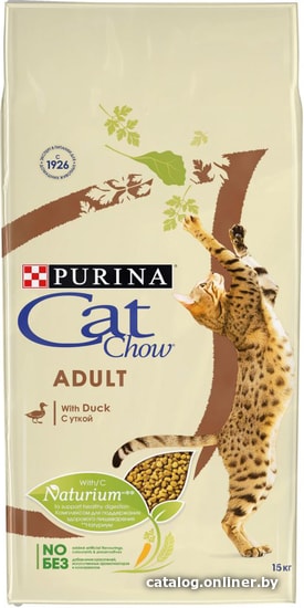 

Сухой корм для кошек Cat Chow для взрослых кошек, утка 15 кг