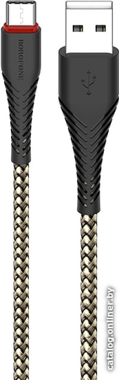 

Кабель Borofone BX25 USB Type-C (черный/золотистый)