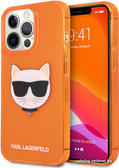 

Чехол для телефона CG Mobile Karl Lagerfeld для iPhone 13 Pro Max KLHCP13XCHTRO
