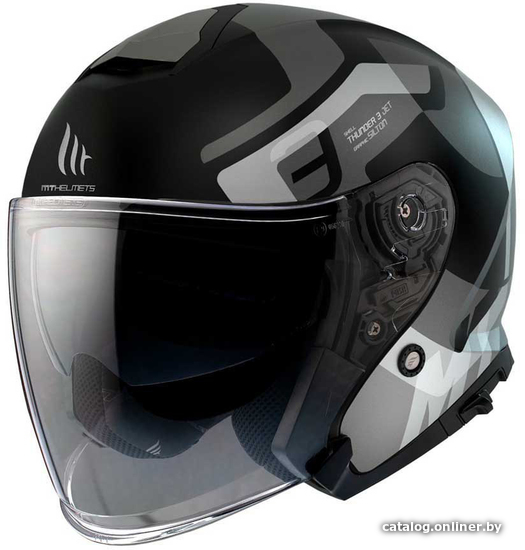 

Мотошлем MT Helmets Thunder 3 SV Jet Silton B2 (L, матовый серый)
