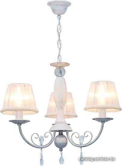 

Подвесная люстра Toplight Frances (белая патина/золотой)