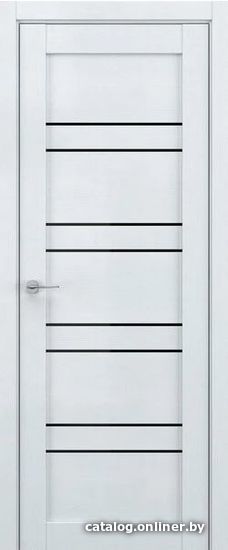 

Межкомнатная дверь Юркас Deform V15 80x200 (скай вуд/стекло lacobel черный лак)