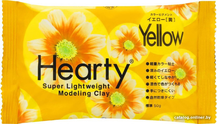 

Полимерная глина Padico Co Пластика Hearty 50 г yellow 303119