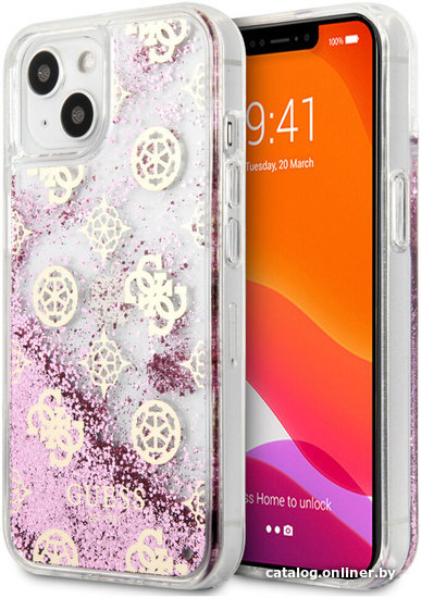 

Чехол для телефона CG Mobile Guess для iPhone 13 mini GUHCP13SLGPEPI