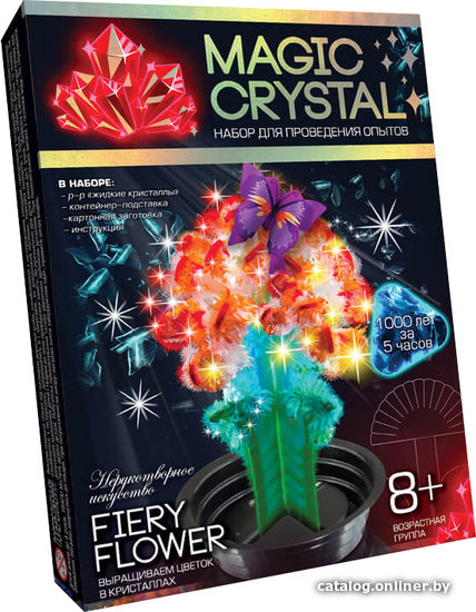 

Набор для опытов Danko Toys Мagic Crystal Огненный цветок OMC-01-08