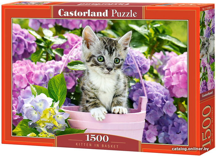 

Пазл Castorland Котенок в корзине C-152001 (1500 эл)