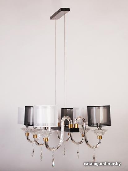

Подвесная люстра Manne L.4306-6 SILVER BL+WH