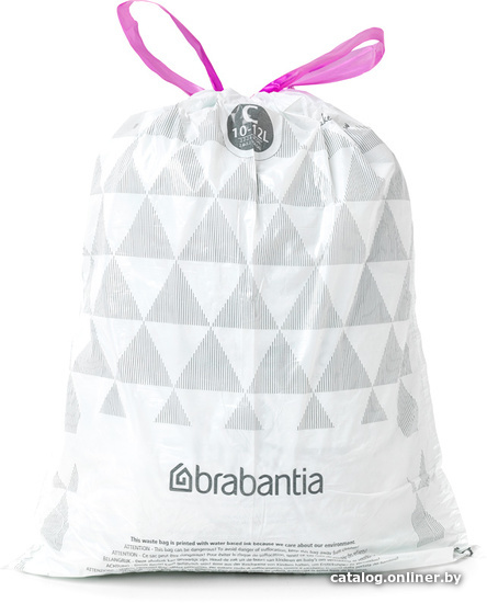 

Пакеты для мусора Brabantia PerfectFit C 10-12 л 137907 (10 шт, белый)