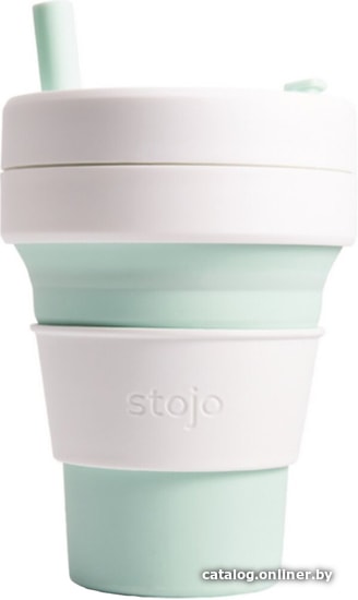 

Многоразовый стакан Stojo S2-MNT-C (мята/белый, 0.47 л)