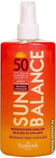 

Молочко солнцезащитное Farmona Sun Balance водостойкое для всей семьи SPF50 200 мл