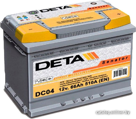 

Автомобильный аккумулятор DETA Senator DA 852 R (85 А/ч)