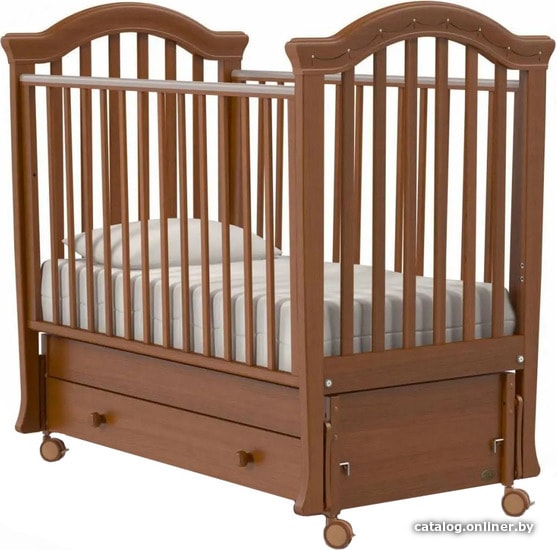 

Классическая детская кроватка Nuovita Perla Swing (темный орех)