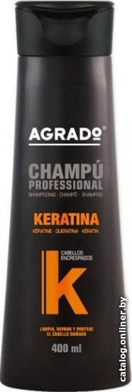 

Шампунь Agrado с кератином для вьющихся волос Keratin Professional Shampoo 400 мл