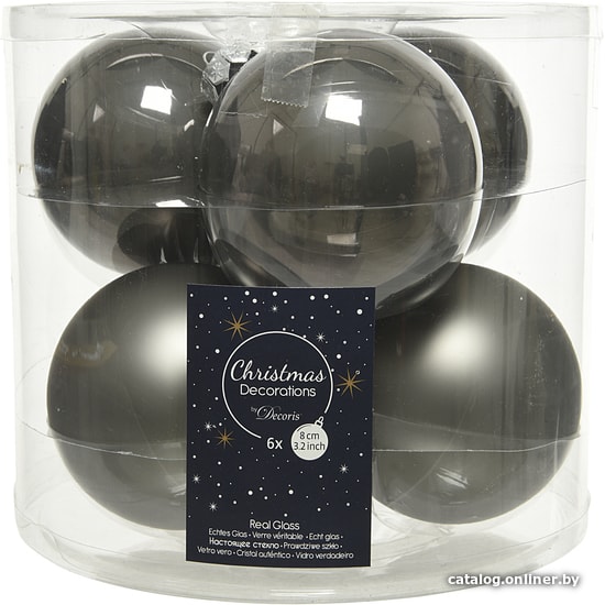 

Елочная игрушка Albero Di Natale 8 см 140678 (серый)