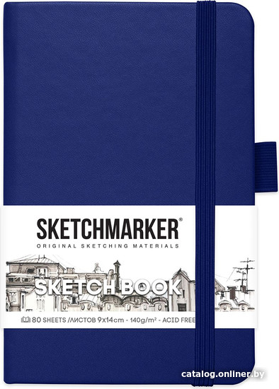 

Альбом для рисования Sketchmarker Скетчбук 2314801SM (80 л, королевский синий)