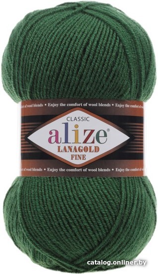 

Пряжа для вязания Alize Lanagold Fine 118 (390 м, зеленый)