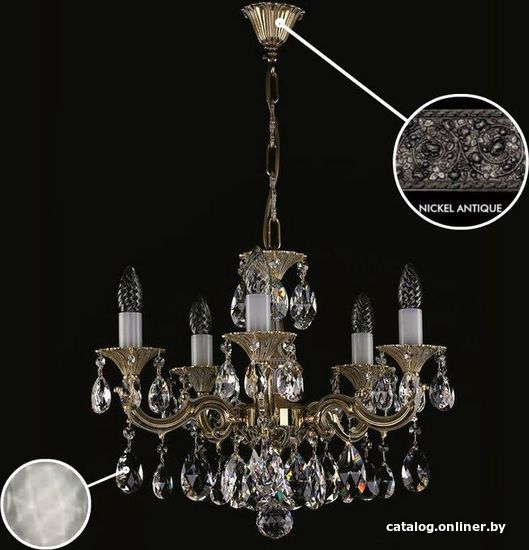 

Подвесная люстра ArtGlass Jarmila V. Nickel Antique Ce - 8006