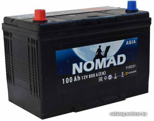 

Автомобильный аккумулятор Nomad Asia 6СТ-100е (100 А·ч)